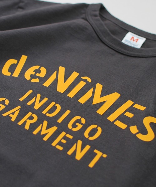 Denime（ドゥニーム）の「S/S INDIGO GARMENT TEE（Tシャツ/カットソー・メンズ・ライトブラウン/スミクロ/ホワイト・LARGE/MEDIUM/SMALL/X-SMALL/X-LARGE）」の4枚目の写真