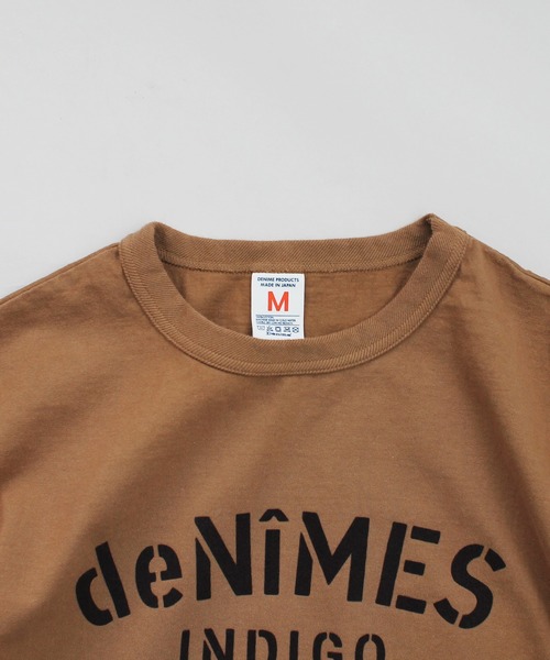 Denime（ドゥニーム）の「S/S INDIGO GARMENT TEE（Tシャツ/カットソー・メンズ・ライトブラウン/スミクロ/ホワイト・LARGE/MEDIUM/SMALL/X-SMALL/X-LARGE）」の6枚目の写真