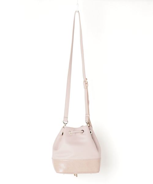 PINKY&DIANNE(ピンキーアンドダイアン)の「PINKY&DAINNE(ピンキー&ダイアン) レプティル(AE) 2WAYショルダー(ショルダーバッグ・レディース・ブラック/ベージュ/ピンク・FREE)」の6枚目の写真