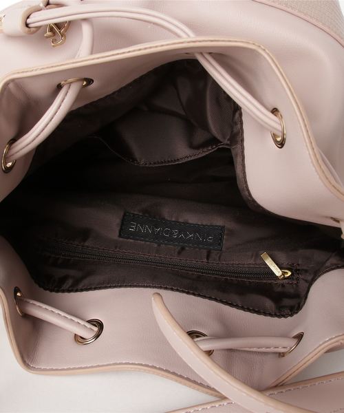 PINKY&DIANNE(ピンキーアンドダイアン)の「PINKY&DAINNE(ピンキー&ダイアン) レプティル(AE) 2WAYショルダー(ショルダーバッグ・レディース・ブラック/ベージュ/ピンク・FREE)」の7枚目の写真