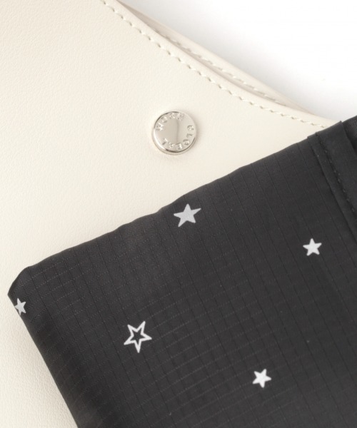 GLOBAL WORK（グローバルワーク）の「エコバッグ付ショルダー/882811（ショルダーバッグ・レディース・オフホワイト/ブラック/ライトブルー・FREE）」の5枚目の写真