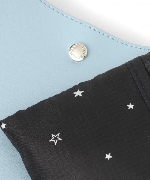 GLOBAL WORK（グローバルワーク）の「エコバッグ付ショルダー/882811（ショルダーバッグ・レディース・オフホワイト/ブラック/ライトブルー・FREE）」の6枚目の写真