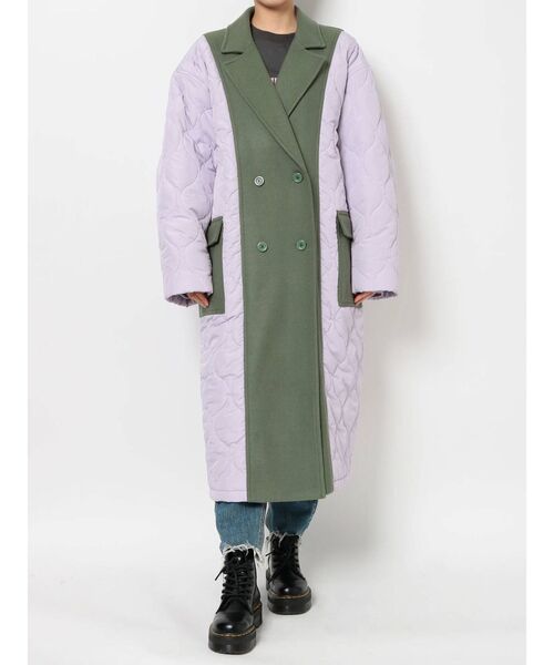 jouetie（ジュエティ）の「キルティングスイッチコート（チェスターコート・レディース・ブラック/ベージュ/ピンク/グリーン/カーキ・MEDIUM）」の18枚目の写真