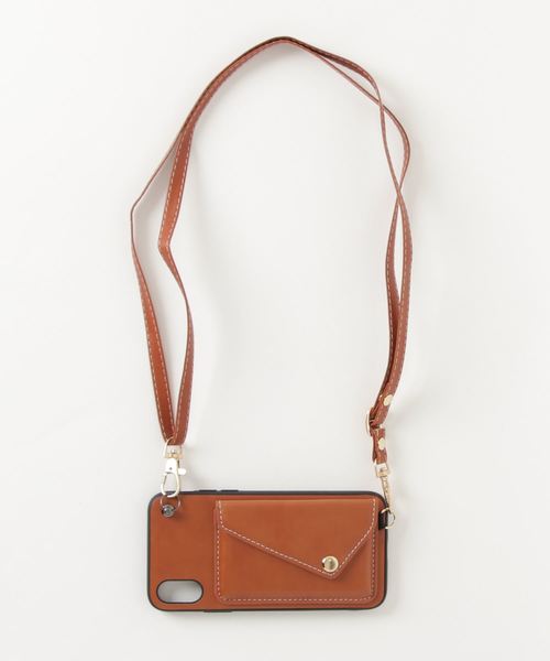 c.u.l(シーユーエル)の「【c.u.l】PUレザー スマホポーチ スマホショルダー 斜め掛け お財布 カード入れ 無地 シンプル iPhoneカバー アイフォンケース ipc506(スマホケース/カバー・レディース・ブラック/ブラウン/ブルー/レッド・K/F/A/E/J/D/B/I/O/N/P/R/U/V/T/X/Z/W/Y)」の15枚目の写真