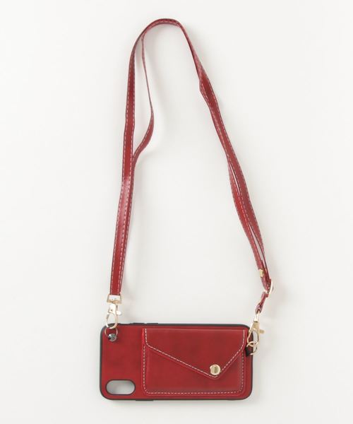 c.u.l(シーユーエル)の「【c.u.l】PUレザー スマホポーチ スマホショルダー 斜め掛け お財布 カード入れ 無地 シンプル iPhoneカバー アイフォンケース ipc506(スマホケース/カバー・レディース・ブラック/ブラウン/ブルー/レッド・K/F/A/E/J/D/B/I/O/N/P/R/U/V/T/X/Z/W/Y)」の17枚目の写真