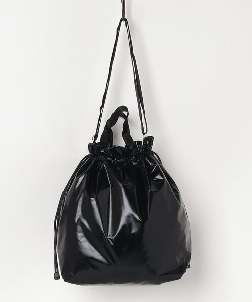 SPRUCE（スプルース）の「EM:SPRUCE/メタリック巾着トート（トートバッグ・レディース・ブラック/シルバー/ゴールド/クリア・FREE）」の11枚目の写真