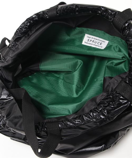 SPRUCE（スプルース）の「EM:SPRUCE/メタリック巾着トート（トートバッグ・レディース・ブラック/シルバー/ゴールド/クリア・FREE）」の7枚目の写真