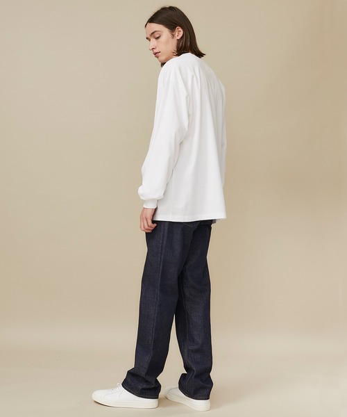 Name.（ネーム）の「【Name.】NORMAN ROCKWELLプリントロングスリーブTシャツ "BOY"/NMCU-20AW-006（Tシャツ/カットソー・メンズ・ブラック/ホワイト・1/2/0）」の7枚目の写真