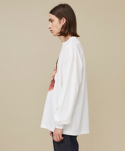 Name.（ネーム）の「【Name.】NORMAN ROCKWELLプリントロングスリーブTシャツ "BOY"/NMCU-20AW-006（Tシャツ/カットソー・メンズ・ブラック/ホワイト・1/2/0）」の6枚目の写真