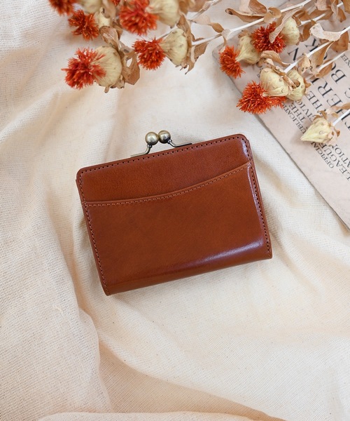 レザー ガマグチ ミドルウォレット Leather Purse レザー ガマグチ ミドルウォレット Leather Purse