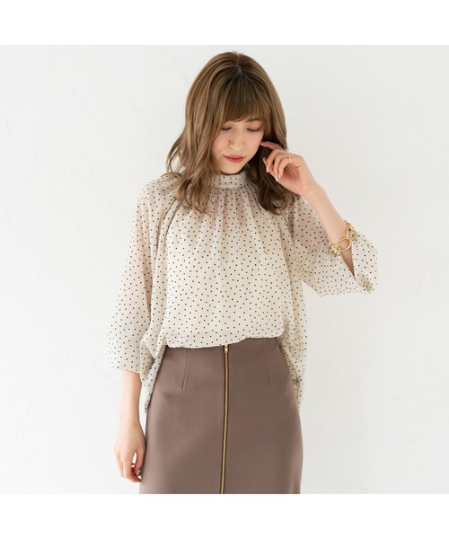 LOUNGEDRESS（ラウンジドレス）の「【WEB限定】ドットシフォン