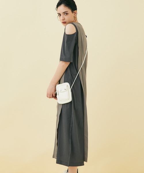 STUDIOUS（ステュディオス）の「【STUDIOUS】ショルダースリットTEEワンピース（ワンピース・レディース・ブラック/マルチ・FREE）」の20枚目の写真