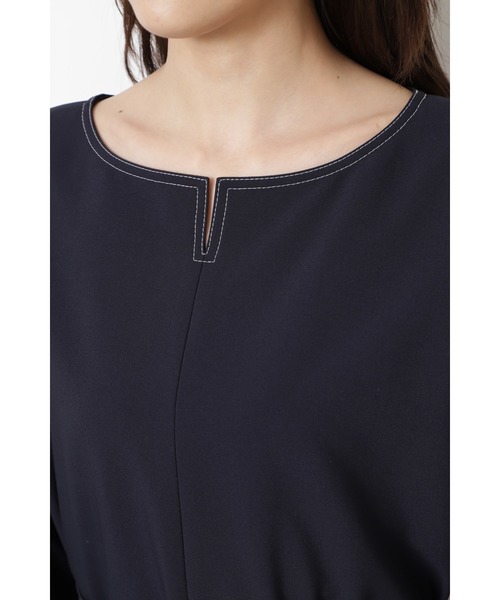 NATURAL BEAUTY BASIC バイカラーステッチワンピース バイカラーステッチワンピース | NATURAL BEAUTY BASIC