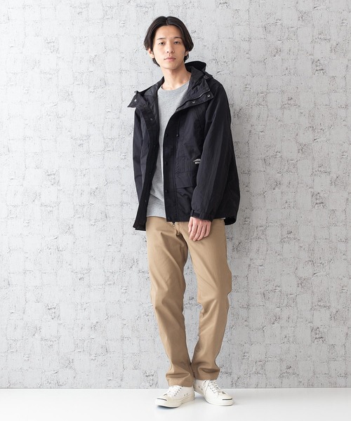 OUTDOOR PRODUCTS APPAREL(アウトドアプロダクツアパレル)の「切替マウンテンパーカー 着るBAGシリーズ ポケット10個 撥水加工 収納力抜群 ハーネス仕様 体温調節を容易にできる仕様(マウンテンパーカー・メンズ・ブラック/オリーブ・MEDIUM/LARGE/X-LARGE)」の15枚目の写真