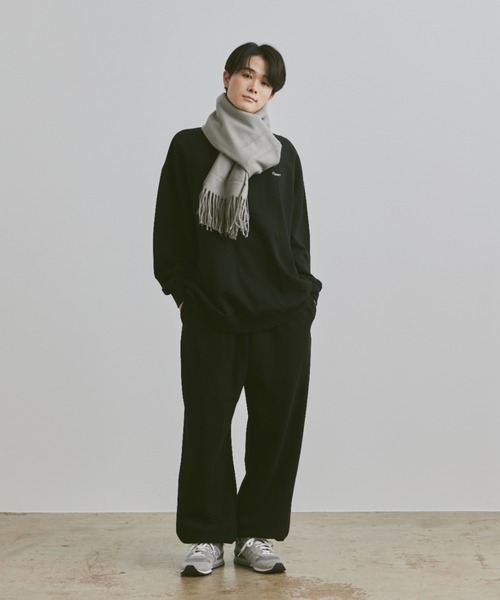 flaner（フラネ）の「Natural fringe muffler / ナチュラル
