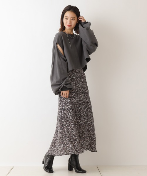 マーメイドプリントスカート♡新作新品34 セール】レジェフラワープリント マーメイドスカート（スカート