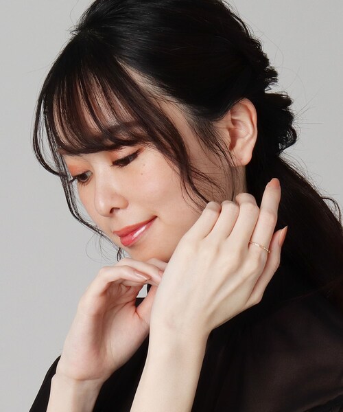 COCOSHNIK（ココシュニック）の「K10マーベラス チェーンリング（リング・レディース・ホワイト系その他7・12号/8号/16号）」の3枚目の写真