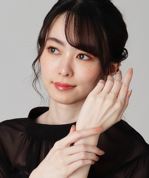 COCOSHNIK（ココシュニック）の「K10マーベラス チェーンリング（リング・レディース・ホワイト系その他7・12号/8号/16号）」の4枚目の写真