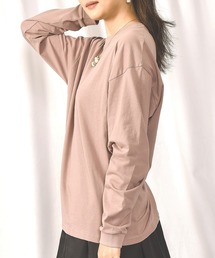 LEAD（リード）の「綿100% 長袖Tシャツトップス レディース ロンt カットソー（Tシャツ/カットソー）」