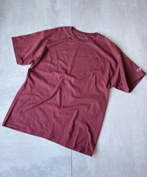 Champion(チャンピオン)の「【Champion(チャンピオン)】クラシック刺繍Tシャツ CLASSIC JERSEY TEE 半袖 / 同色刺繍 / USAモデル(Tシャツ/カットソー・メンズ・ブラック/ホワイト/ネイビー/ボルドー/オレンジ/オリーブ・S/M/L)」の5枚目の写真