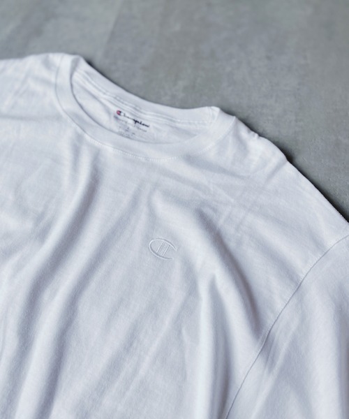 Champion(チャンピオン)の「【Champion(チャンピオン)】クラシック刺繍Tシャツ CLASSIC JERSEY TEE 半袖 / 同色刺繍 / USAモデル(Tシャツ/カットソー・メンズ・ブラック/ホワイト/ネイビー/ボルドー/オレンジ/オリーブ・S/M/L)」の16枚目の写真