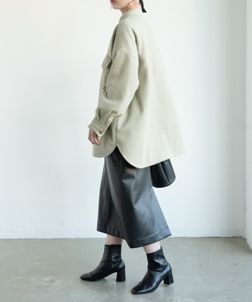 Aunt Marie's（アントマリーズ）の「フェイクレザータイトスカート（スカート・レディース・アイボリー/グリーン/ブラック・FREE）」の18枚目の写真