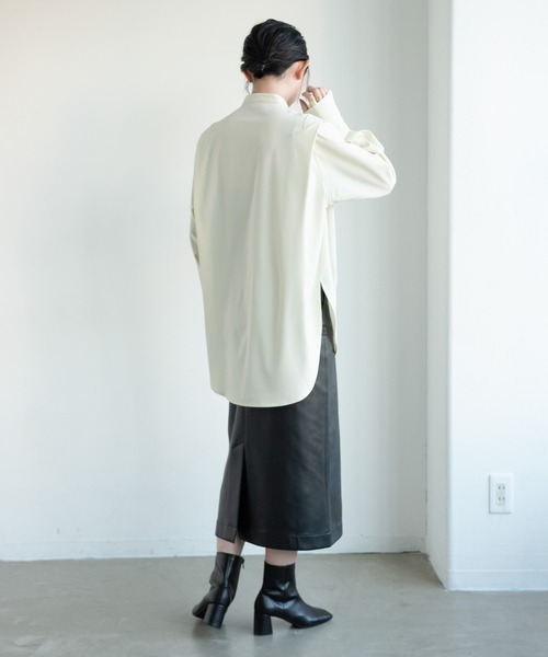 Aunt Marie's（アントマリーズ）の「フェイクレザータイトスカート（スカート・レディース・アイボリー/グリーン/ブラック・FREE）」の12枚目の写真