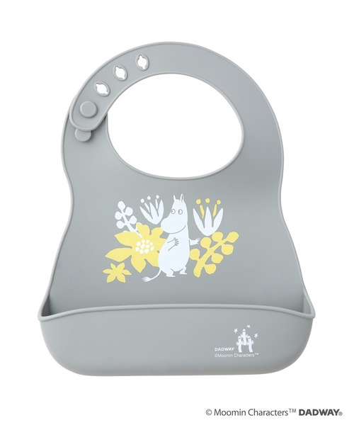 MOOMIN(ムーミン)の「シリコーンビブ(スタイ/よだれかけ・キッズ・グレー/ピンク/ライトブルー・ONE SIZE)」の4枚目の写真