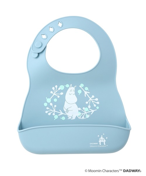 MOOMIN(ムーミン)の「シリコーンビブ(スタイ/よだれかけ・キッズ・グレー/ピンク/ライトブルー・ONE SIZE)」の5枚目の写真