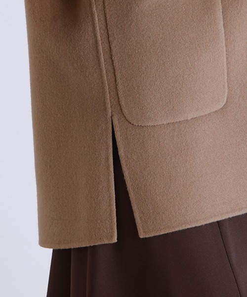 美品✳︎ロートレアモン ノーカラーのショートウールリバーコート 近年モデル 楽天市場】【WEB別注】ノーカラーのショートウールリバー