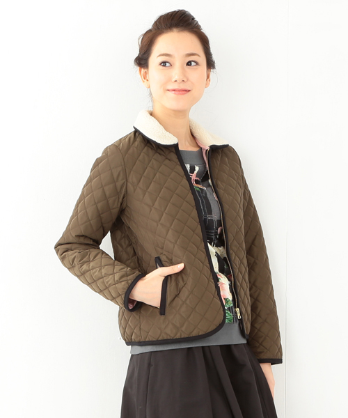 Ray Beams レイビームス ラムレザー キルティング ジャケット アウター Ray BEAMS（レイビームス）の「Ray BEAMS / フェイクレザー