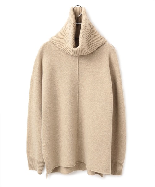 ADAM ET ROPE'（アダムエロペ）の「【セットアイテム】スヌードつきWIDEプルオーバー（ニット/セーター・レディース・オフホワイト/ベージュ・FREE）」の3枚目の写真