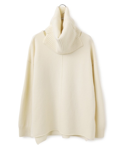 ADAM ET ROPE'（アダムエロペ）の「【セットアイテム】スヌードつきWIDEプルオーバー（ニット/セーター・レディース・オフホワイト/ベージュ・FREE）」の20枚目の写真