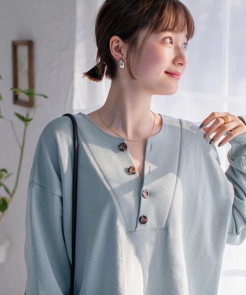 coen（コーエン）の「【WEB限定カラー】オーガニックUSAコットン裏毛ワンピース（ワンピース・レディース・ベージュ/ブラック/ライム/コバルトブルー・FREE）」の20枚目の写真