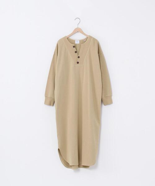 coen（コーエン）の「【WEB限定カラー】オーガニックUSAコットン裏毛ワンピース（ワンピース・レディース・ベージュ/ブラック/ライム/コバルトブルー・FREE）」の11枚目の写真