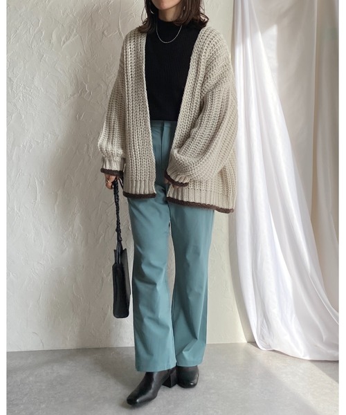 She's Closet(シーズクローゼット)の「ハイウエストフルレングスストレートパンツ(その他パンツ・レディース・グリーン/ブルーグリーン/ベージュ/スモークピンク/ブルー/ブラック・FREE)」の20枚目の写真