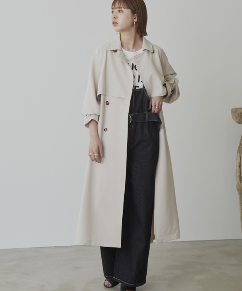 Aunt Marie's（アントマリーズ）の「ベーシックトレンチコート / AUNT MARIE'S（トレンチコート・レディース・ベージュ/ナチュラル・FREE）」の16枚目の写真