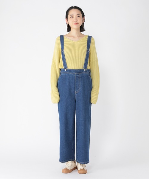 studio CLIP（スタディオクリップ）の「カラーデニムサスペンダー付き