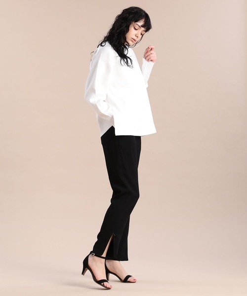 Luftrobe（ルフトローブ）の「《Luftrobe》ラインデザインイージーパンツ（その他パンツ・レディース・スミクロ/ブラック・7号/9号）」の12枚目の写真