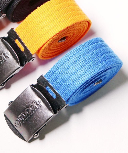 OUTDOOR PRODUCTS(アウトドアプロダクツ)の「OUTDOOR PRODUCTS 日本製 男女兼用 GIベルト ガチャベルト カラーベルト アウトドア(ベルト・メンズ・オレンジ/レッド/ブルー/ブラック・FREE)」の3枚目の写真