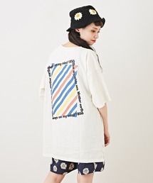 CUBE SUGAR（キューブシュガー）の「OE天竺 バックプリント ビッグＴシャツ（Tシャツ/カットソー）」