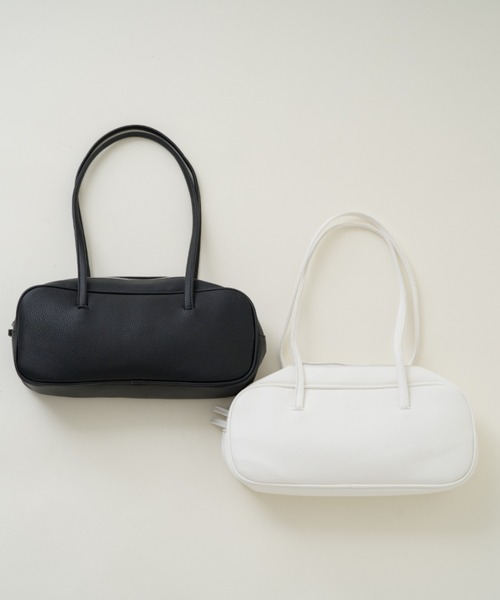 Kastane（カスタネ）の「ナローロングミニボストン（ボストンバッグ・レディース・ブラック/オフホワイト・FREE）」の3枚目の写真