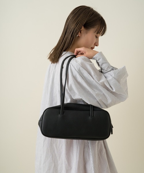 Kastane（カスタネ）の「ナローロングミニボストン（ボストンバッグ・レディース・ブラック/オフホワイト・FREE）」の5枚目の写真