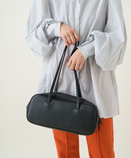 Kastane（カスタネ）の「ナローロングミニボストン（ボストンバッグ・レディース・ブラック/オフホワイト・FREE）」の11枚目の写真