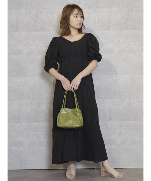 dazzlin（ダズリン）の「コットンバックオープンフレアワンピース（ワンピース・レディース・オフホワイト/ブラック/ベージュ・FREE）」の18枚目の写真