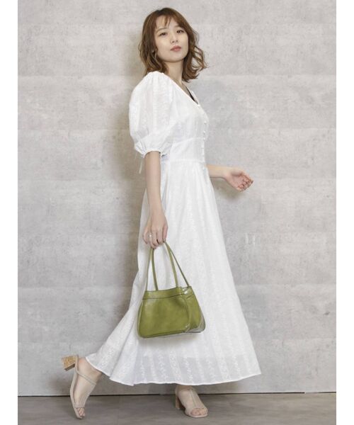 dazzlin（ダズリン）の「コットンバックオープンフレアワンピース（ワンピース・レディース・オフホワイト/ブラック/ベージュ・FREE）」の20枚目の写真