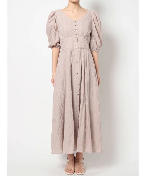 dazzlin（ダズリン）の「コットンバックオープンフレアワンピース（ワンピース・レディース・オフホワイト/ブラック/ベージュ・FREE）」の21枚目の写真