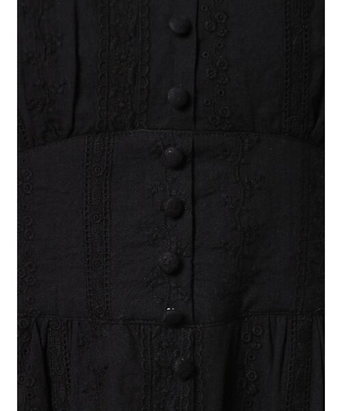 dazzlin（ダズリン）の「コットンバックオープンフレアワンピース（ワンピース・レディース・オフホワイト/ブラック/ベージュ・FREE）」の6枚目の写真