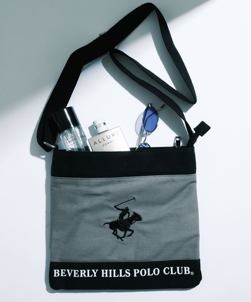 BEVERLY HILLS POLO CLUB(ビバリーヒルズポロクラブ)の「【BEVERLY HILLS POLO CLUB】ポロキャンバスショルダー BHC002(ショルダーバッグ・レディース・ホワイト系その他2/ホワイト系その他/ネイビー/グリーン/ブラック/ホワイト系その他3・FREE)」の5枚目の写真