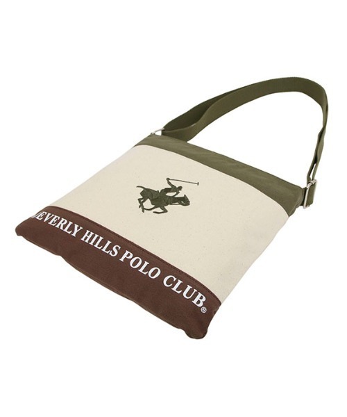 BEVERLY HILLS POLO CLUB(ビバリーヒルズポロクラブ)の「【BEVERLY HILLS POLO CLUB】ポロキャンバスショルダー BHC002(ショルダーバッグ・レディース・ホワイト系その他2/ホワイト系その他/ネイビー/グリーン/ブラック/ホワイト系その他3・FREE)」の8枚目の写真